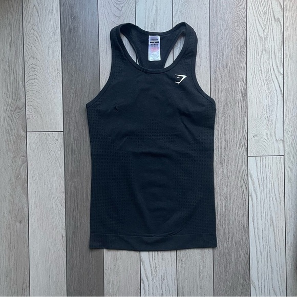 Gymshark Black Seamless Tank Top - Picture 1 of 5